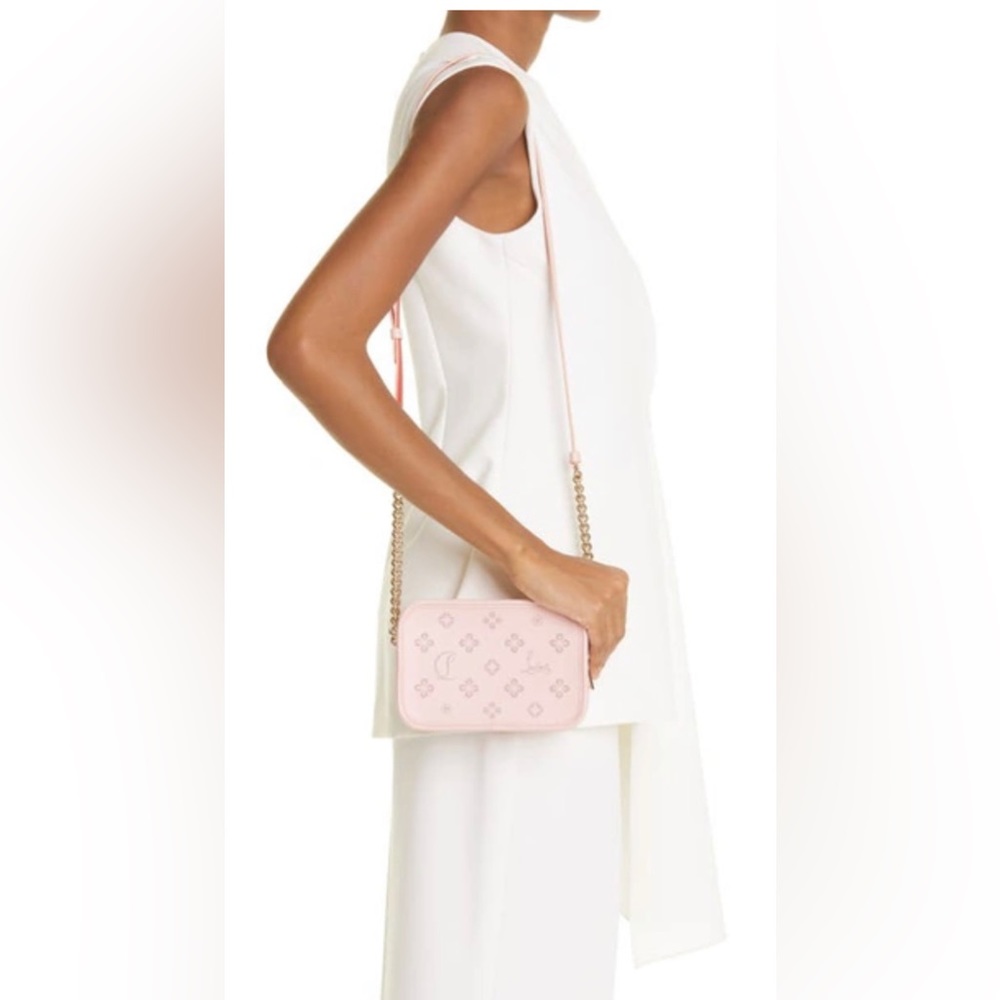 LOUBOUTIN RADIOLOUBI CROSSBODY ROSE PINK - Picture 9 of 9